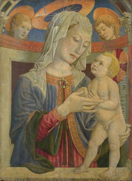 The Virgin and Child with Two Angels - view 1