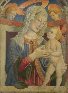 The Virgin and Child with Two Angels by Giovanni Francesco Da Rimini
