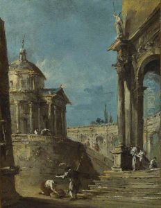 An Architectural Caprice by Francesco Guardi