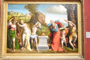 An ancient funeral by Benvenuto Tisi