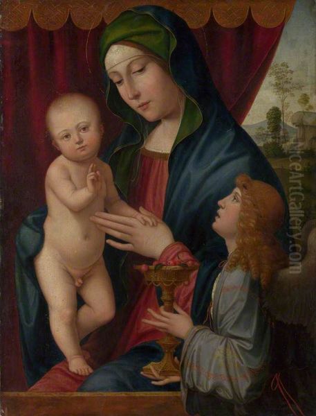 The Virgin and Child with an Angel - view 1