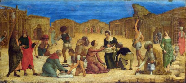 The Israelites gathering Manna - view 1