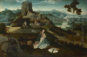 Landscape with the Rest on the Flight into Egypt by Joachim Patinir