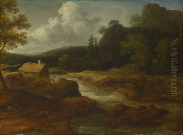 A Saw-mill by a Torrent - view 1