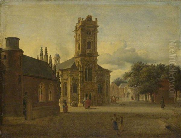 A Square before a Church - view 1