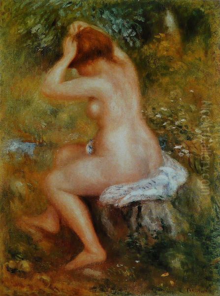 Baigneuse se coiffant - view 1