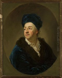 Portrait of Johann Nepomuk von Schaffgotsch in a bathrobe.