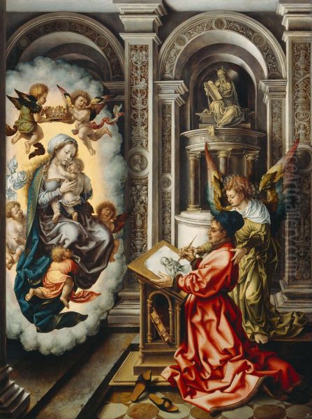 Hl. Lukas malt die Madonna - view 1