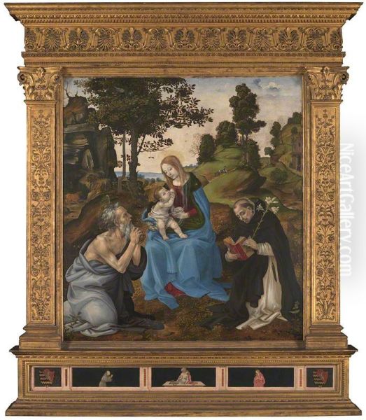 The Virgin and Child with Saints Jerome and Dominic - view 1