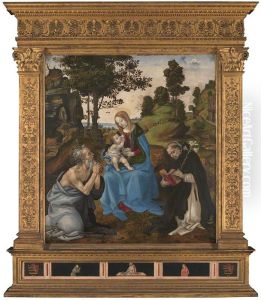 The Virgin and Child with Saints Jerome and Dominic by Filippino Lippi