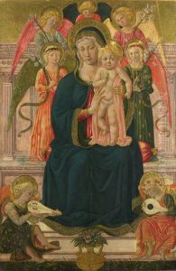 The Virgin and Child Enthroned with Angels by Benozzo Gozzoli