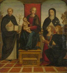 The Virgin and Child with Saints by Pietro Vannucci Perugino