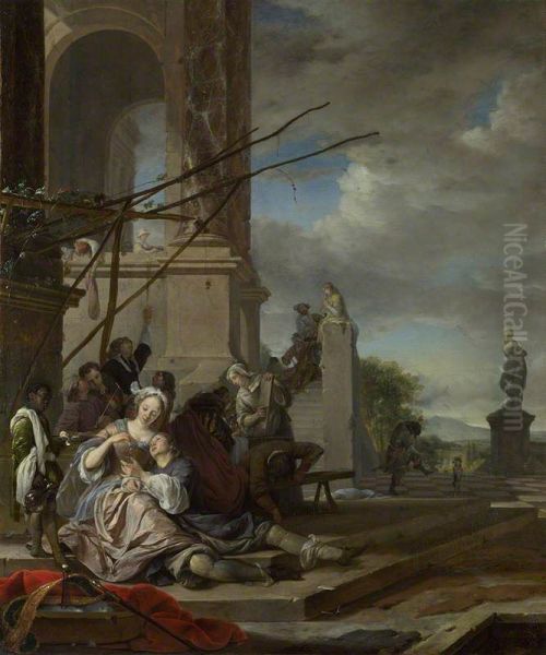 An Italian Courtyard - view 1