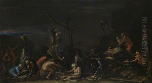 Witches at their Incantations by Salvator Rosa