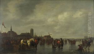 Scene on the Ice outside Dordrecht