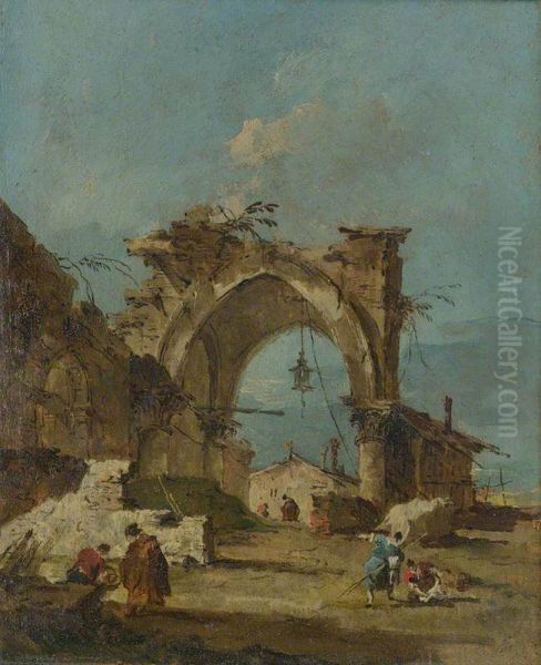 A Caprice with a Ruined Arch - view 1