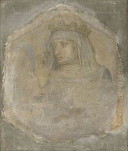 A Crowned Female Figure (Saint Elizabeth of Hungary?) by Pietro Lorenzetti