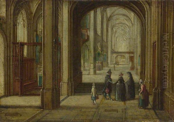The Interior of a Gothic Church looking East - view 1