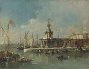 The Punta della Dogana by Francesco Guardi
