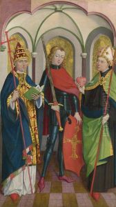 Saints Gregory, Maurice and Augustine by Master of Liesborn