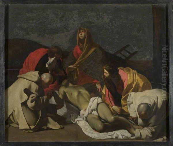 Monks and Holy Women mourning over the Dead Christ - view 1