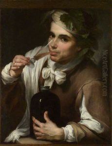 A Young Man Drinking A Young Man Drinking