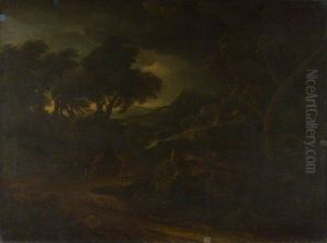 Landscape with a Storm by Gaspard Dughet