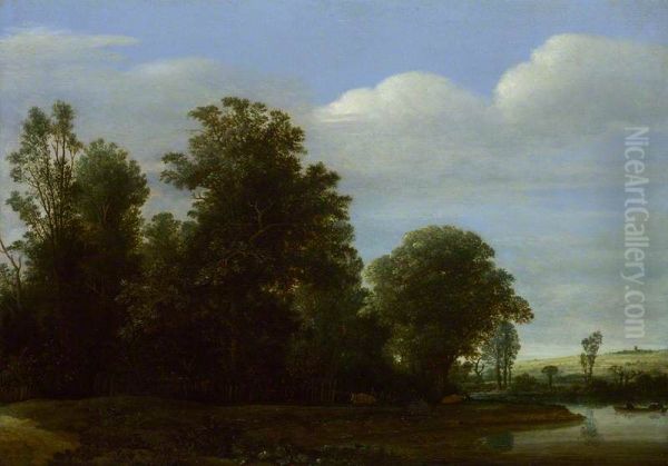 A Landscape with a River by a Wood - view 1