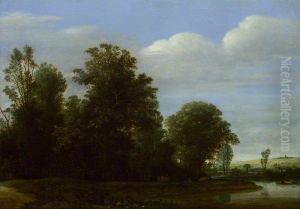 A Landscape with a River by a Wood by Cornelis Hendricksz. The Younger Vroom