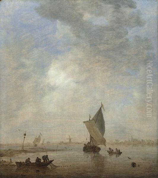 Fishermen hauling a Net - view 1