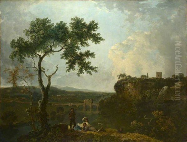 Holt Bridge on the River Dee - view 1