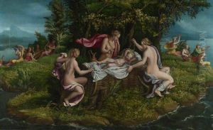 The Infancy of Jupiter by Giulio Romano (Orbetto)