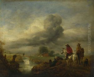 Two Vedettes on the Watch by a Stream Two Vedettes on the Watch by a Stream