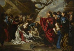 The Raising of Lazarus by Simon de Vos