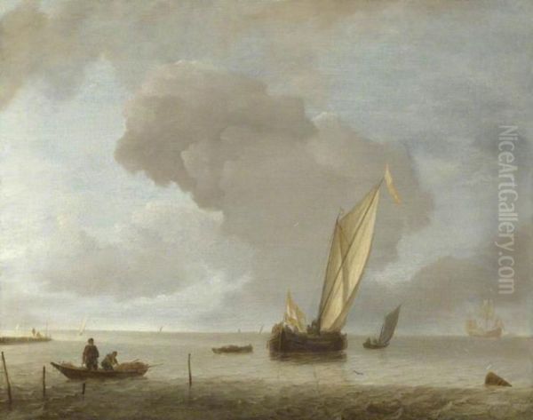 A Small Dutch Vessel before a Light Breeze - view 1