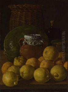 Still Life with Lemons and Oranges by Luis Egidio Melendez