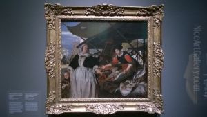 Fish Market with Portrait by Emanuel de Witte