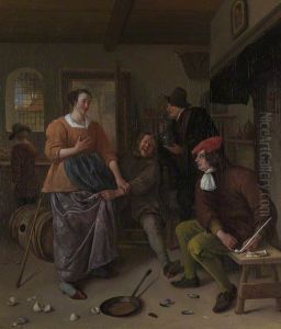 The Interior of an Inn ('The Broken Eggs') by Jan Steen