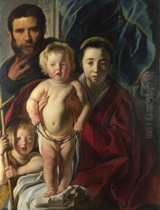 The Holy Family and Saint John the Baptist by Jacob Jordaens
