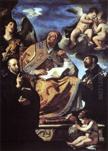Saint Gregory the Great with Jesuit Saints