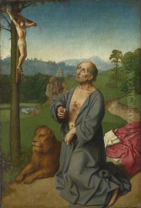 Saint Jerome in a Landscape by Gerard David
