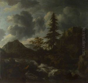 A Torrent in a Mountainous Landscape by Jacob Van Ruisdael