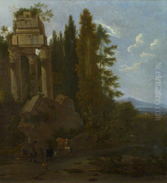 A Landscape with Classical Ruins - view 1