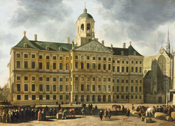 City hall on the Dam square in Amsterdam - view 1