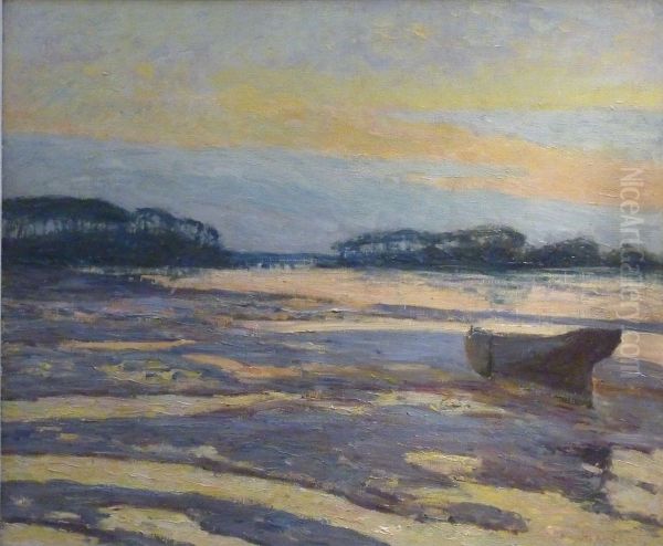 Yellow Dusk on the Mudflats, Loctudy - view 1
