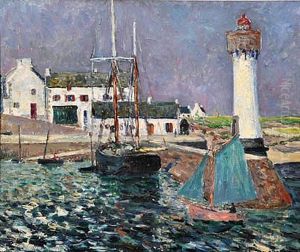 Le phare du Port Haliguen by Maxime Maufra