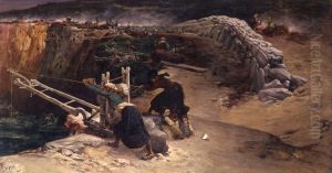 Les bruleuses de varech by Georges Clairin