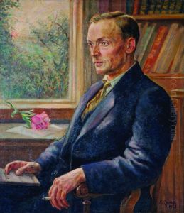 Partret Anki Kupaly, karcina Krugera by Jankiel Kruhier
