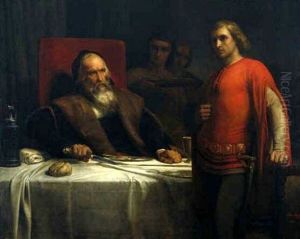 Graaf Eberhard van Wurtemberg verbant zijn zoon Ulrich van zijn tafel