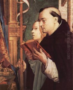 Right panel San Cassiano Altarpiece with St Dominic by Antonello da Messina